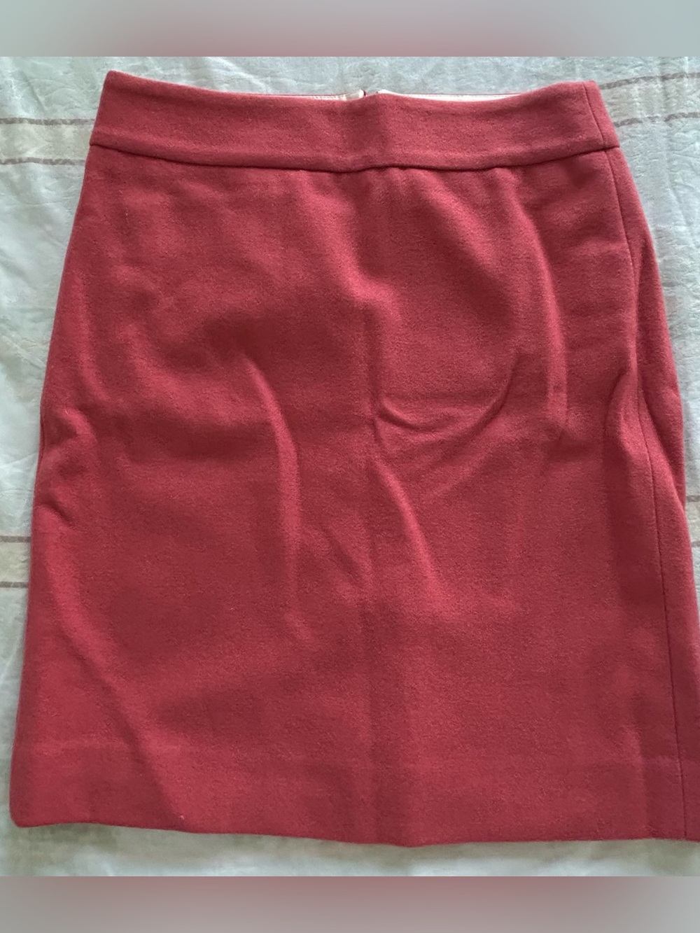 J. Crew Wool Rose-Coral Pencil Skirt EUC 2